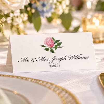 Tented Place Card